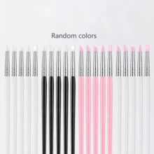 5pcs Nail Art Gel Carving & Printing Silicone Nail Brushes, Soft Reusable Silicone Brush Heads, 5 Different Brush Head Designs, Suitable For Home DIY, Professional Nail Salon And Beginner Nail Artists, Halloween And Christmas Gifts - Multicolor - View 15
