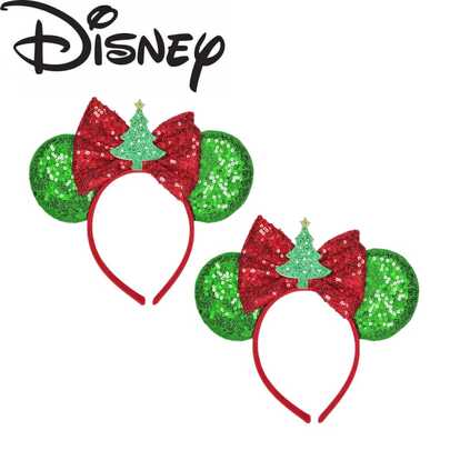 Hasbro 1 pieza Diadema de lentejuelas con árbol de Navidad, perfecta para fiesta escolar, fiesta de disfraces, juego de roles, Halloween, promoción de Halloween, visita al parque temático, accesorio para el cabello de fiesta de cosplay, accesorio divertido para fotos, accesorio para parque de atracciones, Pascua, viene con un lindo clip de cabello de dibujos animados con lazo, adecuado para viajes, baile de máscaras, juego de roles, parque temático, evento festivo