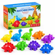 Dinosaur Letter Matching Plug-In Toy Children Cognitive Letter Number Pattern Educational Assembly Early Learning Toy Children Dinosaur Plug-In Matching Toy Letter Number Pattern Cognitive Hands-On Assembly Educational Teaching Aid - Multicolor - View 14
