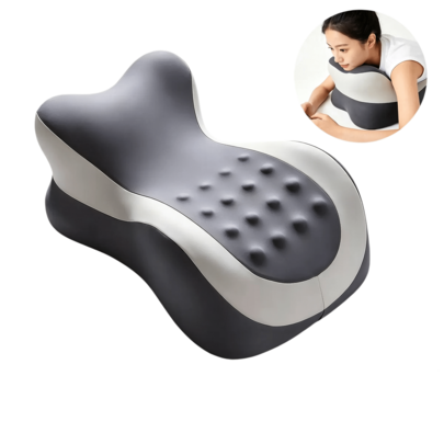 1pc Ergonomic Multifunctional Lumbar Support Pillow, Memory Foam Wedge Pillow, Suitable For Bedroom, Dormitory And Reading Scenes Sleep Cushion