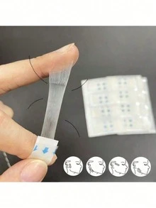 4/40/80pcs Invisible Makeup Setting Tape, Ultra-Thin Breathable And Skin-Friendly Adhesive Tape, Waterproof Alcohol-Free Mask Stickers, Suitable For Daily Party Makeup, Parties And Cosmetics, Soft And Gentle, Suitable For Neutral And All Skin Types, Perfect As Program And Graduation Gifts - Multicolor - View 8
