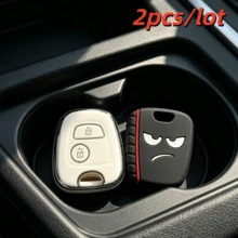 2pcs Remote Car Key Case Cove For Peugeot 106,206,107,207,306,307,406,407, Key Fob Cover For C1,C2,C3,C4,C5-Flexible And Durable - Multicolor - View 2