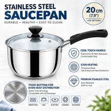 20cm/7.87 In Japanese Minimalist Style With Extended Handle, Thickened Round Ring Heat-Conducting Bottom - View 2