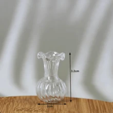 Mini Glass Vase, Mini Home Decor Ornament, Dollhouse Decoration Accessory, DIY Craft Supply, BJD Photography Prop - Multicolor - View 14