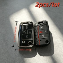 2pcs/Lot Durable Remote Car Key Case Cove For For VW Polo 2016 2017 Golf 7 MK7 For Octavia Combi A7 Case Blank Smart Key Shell Protector - Multicolor - View 5