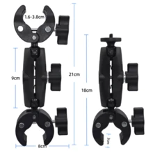 VeFly Super Clamp Motorcycle Bike Mount Extension Pole Selfie Stick Double Side Clip For Insta360 X2 X3 X4 X5 Monopod Handlebar Action Camera Accessories - View 6