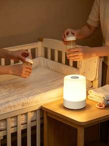 1pc LED Plug-In Night Light Table Lamp, Bedroom Bedside Lamp, Touch Control Night Light For Nursing, Eye-Protection Sleep Light - Multicolor - View 4