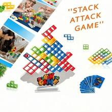 1pc Decompression Stacking Toy, Office Decompression Toy, Decompression Balancing Blocks, Fun Desktop Stacking Toy (Random Color) - Multicolor - View 2