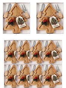28/14/7pcs Christmas Wooden Tray & Cutlery Gift Set , Christmas Tray, Cutlery, Card, Twine, Gift Box, And More. Perfect For Christmas Table Settings, Party Favors, Holiday Decor, And Guest Gifts; Ideal For Christmas Celebrations And Themed Parties - Multicolor - View 6