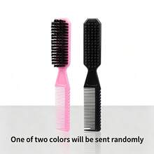1pc Kids Double-Sided Styling Comb 2-In-1 Hair Brush, Suitable For Baby And Children Hair Styling, Home Use - Color Style Randomized - View 8