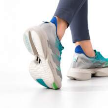 Adidas ADIZERO ADIOS PRO 4 Cushioned Lightweight Running Shoes For Women - Mint Blue/Silver Gray - View 5