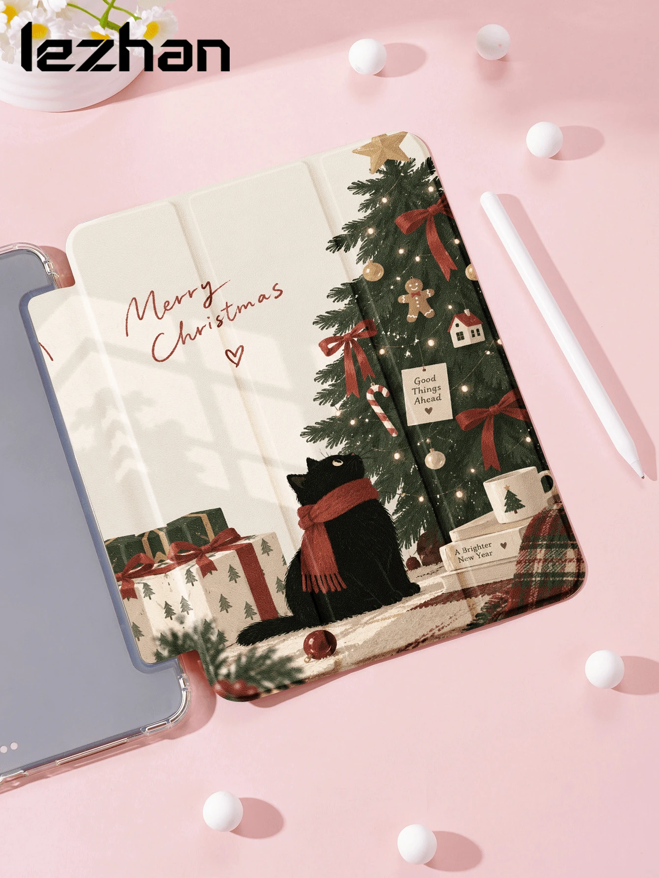 Lezhan, 1pc Beautiful Tablet Protective Case, Vintage Picture Book ...