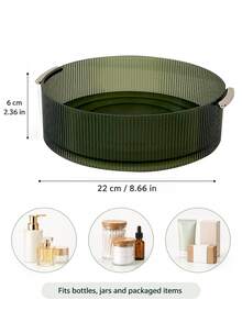 360° Rotating Spice Rack, Slouchy Susan Kitchen Organizer, Non-Slip Rotating Tray, Suitable For Cabinets, Kitchen Countertops, Pantries, Kitchen Storage Organization, Desktop Decoration, Christmas Holiday Gift - View 8
