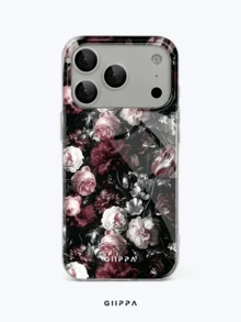 GIIPPA 1件裝玫瑰圖案設計手機殼，適用於Phone 17 Pro Max，相容Phone 16 Pro Max、15 Pro Max、14 Pro Max，韓系高端時尚趣味手機殼，相容11/12/13/14/15/16 Pro Max Plus，優雅設計男女皆宜，送給女友的聖誕節、情人節、復活節、婚禮季與生日完美禮物 - 紅色 - 查看 1