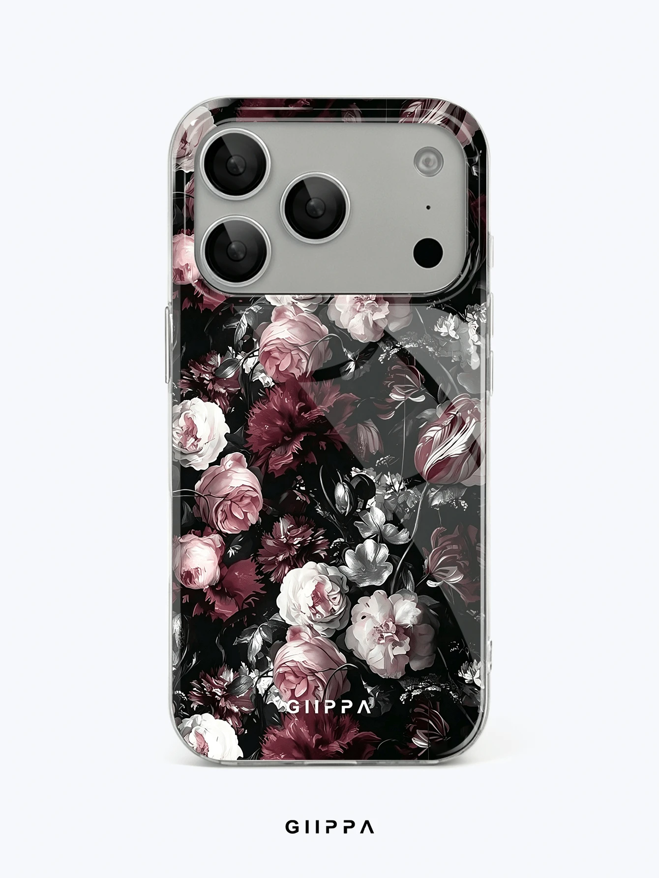 GIIPPA 1件裝玫瑰圖案設計手機殼,適用於Phone 17 Pro Max,相容Phone 16 Pro Max、15 Pro Max、14 Pro Max,韓系高端時尚趣味手機殼,相容11/12/13/14/15/16 Pro Max Plus,優雅設計男女皆宜,送給女友的聖誕節、情人節、復活節、婚禮季與生日完美禮物 - 紅色 - 查看 1