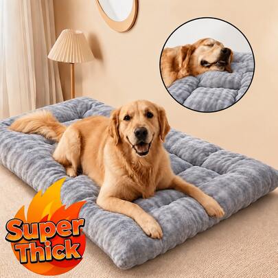 Cama extra grande para mascotas gato y perro, cama de felpa para mascotas de todas las estaciones, colchoneta de dormir cómoda y gruesa, almohadilla para cama de perro, almohadilla para sofá, alfombra para sala de estar del hogar, almohadilla de descanso para mascotas, relleno de alta elasticidad suave, duradero sin hundimiento, esencial para el sueño de mascotas, cama universal holgada para gato y perro, cálida y cómoda, calidez de otoño/invierno, transpirable en verano, disponible en múltiples tamaños para perros pequeños, medianos y grandes