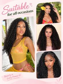Rambut Keriting 18 Inci 50 Helai dengan Simpul Ajaib, Rambut Crochet Tanpa Simpul Tak Terlihat, Rambut Crochet Gelombang Dalam yang Sudah Terpisah, Rambut Crochet Keriting untuk Wanita (1B, 18 Inci-50 Akar) - MultiWarna - View 5