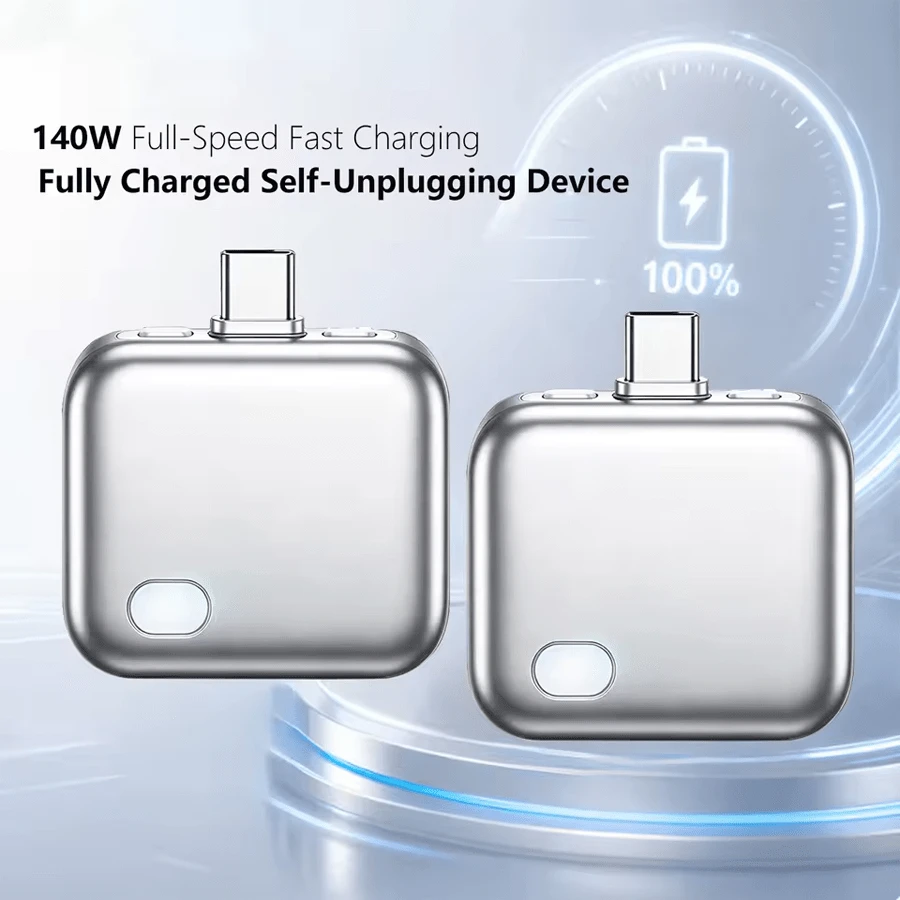 140W High Power Fast Charging Separator Type-C Direct Plug-In Full Charge Auto-Off Converter Smart Safety Protection Universal Fast Charging Converter For Phone Tablet Laptop Compatible With IPhone 18 Pro Max/18/17/16/15 Fast Charging Protector - Multicolor - View 1