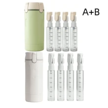 1pc/2pcs 2026 New 4-In-1 Travel Refillable Bottles - Includes Four 30ml Refillable Bottles | Leak-Proof Portable, Leak-Proof Travel Containers, Portable, Transparent With Scale And Labels, Suitable For Shampoo, Body Wash, Lotion, Etc. - Multicolor - View 12
