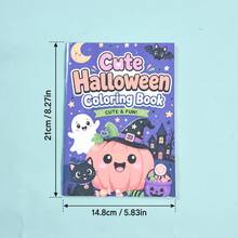 Halloween Cute Style Children's Coloring Book Ghost Black Cat Pumpkin Holiday Theme Coloring Picture Book Kids Leisure Doodle Painting Practice Notebook Back To School Learning Supplies Student Holiday Gift - Multicolor - View 6