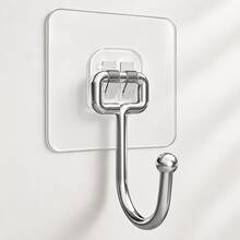 1-30pcs Heavy Duty Self-Adhesive Hooks, Suitable For Keys, Bathroom, Shower, Outdoor, Kitchen, Door, Home Decor, Utility Room - One Size - View 3