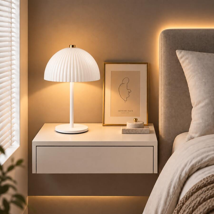 LED Wireless Portable Night Light - Mushroom Shape, USB Rechargeable, Touch Switch, 3-Color Change, Stepless Dimming, Atmosphere Bedside Lamp, Metal Body, Suitable For Home Decor, Party, Restaurant, Outdoor Ambient Lighting, Ideal Gift