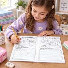 Children's English Look Imagine Write Picture-Based Storytelling Practice Workbook, Narrative Writing Training Exercise Book, Back To School Learning Supplies, Student Holiday Gift - Multicolor - View 5