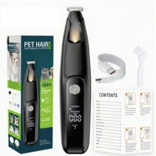 Pemangkas Kuku Anjing Elektrik, Pemotong Kuku Anjing, Pemangkas Perawatan Hewan Peliharaan Isi Ulang dengan Lampu LED, Pemangkas Perawatan Hewan Peliharaan dengan Suara Rendah, Cocok untuk Kuku, Mata, Telinga, Wajah dan Pantat - View 11