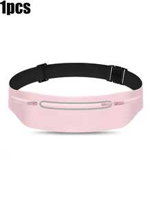 Invisible Elastic Waist Belt, High Reflective Adjustable Zipper Closure Running Waist Bag, Ultra-Thin Running Waist Bag, Suitable For Travel, Storing Money, Phone, Unisex, Suitable For Fitness, Work, Commuting, Running, Hiking - Multicolor - View 13