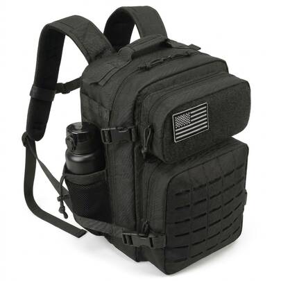 25L Tactical Backpack With Molle System, Unisex, Wear-Resistant Daypack, Multifunctional Outdoor Hiking Backpack, Large Capacity, Laptop Bag For Camping, Commuting, Campus, Work And Short Trips