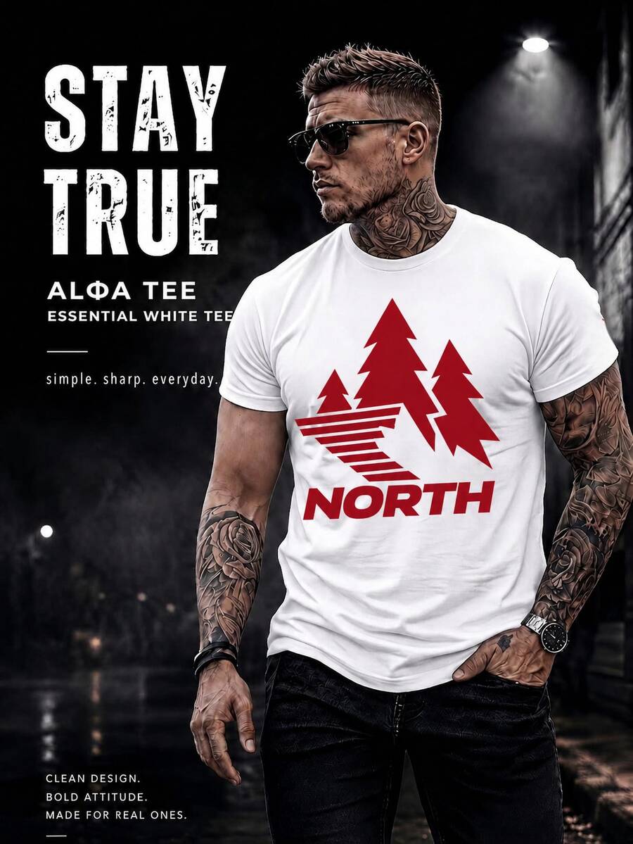 Men T-Shirts - White - View 1