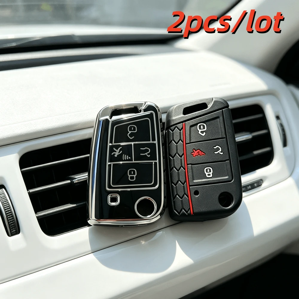 2pcs/Lot Durable Remote Car Key Case Cove For For VW Polo 2016 2017 Golf 7 MK7 For Octavia Combi A7 Case Blank Smart Key Shell Protector - Multicolor - View 1