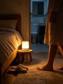 1pc LED Plug-In Night Light Table Lamp, Bedroom Bedside Lamp, Touch Control Night Light For Nursing, Eye-Protection Sleep Light - Multicolor - View 7