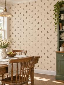 SUPSTICKER Floral Peel And Stick Wallpaper, Removable PVC Wall Sticker, 15.7*47.2in /15.7*118.1in, 3 Colors Option, For Bedroom Living Room Home Decor - Flowers - View 7