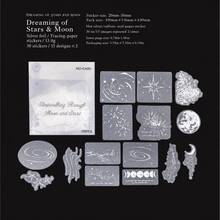 Momo Vellum Paper 3D Silver Foil Sticker Pack, Silver Box Secret Vintage Literary Journaling DIY Base Decoration - A - View 6