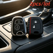 2pcs Remote Car Key Case Cove For Peugeot 106,206,107,207,306,307,406,407, Key Fob Cover For C1,C2,C3,C4,C5-Flexible And Durable - Multicolor - View 3