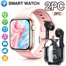 ZhiKexing Sports Smart Watch + Earphone Set, 2.01-Inch Full Screen Touch Sports Smart Watch, Zinc Alloy Body, Suitable For Men And Women Sports Outdoor Smart Watch, Features Wireless Call/Message Reminder/Multiple Sports Modes, Information Reminder Multi-Function Phone Answer/Dial, Remote Photo/Music Playback And Other Smart Watch Functions, Wireless Connection Compatible With IOS And Android Phones, Holiday Gift - View 1