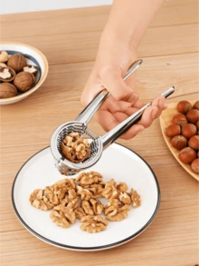1 cái kẹp hạt dày bằng hợp kim kẽm | Dụng cụ đa năng tách vỏ hạt óc chó và các loại hạt | Tay cầm cầm thoải mái | Phù hợp cho mọi loại hạt | Phụ kiện kẹp hạt tiện dụng cho nhà bếp và bàn ăn - Nhiều màu - Xem 7