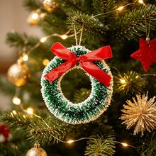 1 buah/5 buah Dekorasi Karangan Bunga Mini, Ornamen Gantung Kecil untuk Pesta Rumah Dalam Ruangan, Dekorasi Gantung dan Ornamen Meja Serbaguna, Aksesori Dekorasi Ruangan dan Pohon Natal, Cocok untuk Perayaan Liburan - Hijau - View 4
