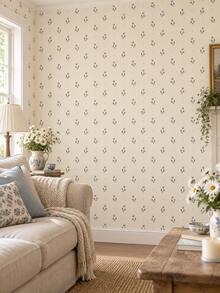SUPSTICKER Floral Peel And Stick Wallpaper, Removable PVC Wall Sticker, 15.7*47.2in /15.7*118.1in, 3 Colors Option, For Bedroom Living Room Home Decor - Flowers - View 8