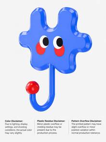 Cute Cartoon Puzzle Shape Adhesive Hook, No Drill Wall Mount Hanger, Colorful Versatile Self Adhesive Hook For Bag Hair Accessory Key, Room Wall Decor, Kitchen Bathroom Bedroom Dorm Office Organization, Christmas Valentine's Day Gift - Multicolor - View 15