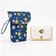 Benxoine 1 Set Baby Diaper Changing Pad, Cute Pattern, Portable Travel Storage Bag, Suitable For Newborn Care - Bee - View 12