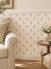 SUPSTICKER Floral Peel And Stick Wallpaper, Removable PVC Wall Sticker, 15.7*47.2in /15.7*118.1in, 3 Colors Option, For Bedroom Living Room Home Decor - Flowers - View 9
