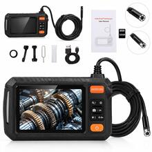 4.3" IPS Screen Endoscope Inspection Camera, 1080P Sewer Inspection Camera With 8 LED Lights, 3 Brightness Levels, 180° Rotating Camera, 32GB Memory Card, And 6.5ft Semi-Rigid Cable - 5M - View 1