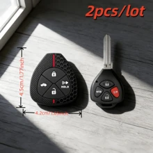 2pcs/Lot Car Key Case Covers For Camry RAV4 Crown Avalon Corolla Reiz Venza Matrix Yaris 4 Buttons - Multicolor - View 6