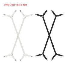 2/4 Correas ajustables en cruz para sábanas - Aseguran las sábanas, hebillas elásticas triangulares adecuadas para todas las fundas de colchón - Multicolor - Ver 12