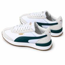 Puma Unisex Breathable Lightweight Low-Top Couple Shoes Shock-Absorbing R78 Sports Casual Shoes - White/Beige - View 8