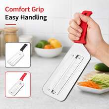 1pc Dual Blade Vegetable Slicer & Shredder, Cabbage Shredder, Peeler, Multi-Function Kitchen Slicing & Shredding Tool - Multicolor - View 5