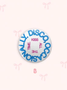 1pc/6pcs 4.4cm HS Disco Album Slogan Button Pin Badge,Pin Brooch, Back To School Decor Accessories For Clothes Backpack Lanyard - Multicolor - View 4