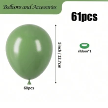 Sage Green Avocado Green Latex Balloon Garland Kit, 10/5 Inch Multi Size Balloons, For Boho Wedding Baby Shower Birthday Party Decor - Multicolor - View 18
